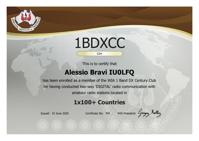 DXCC 12m Digital - 100 #704